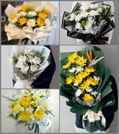 山东青岛胶州市胶西镇齐家屯村白事花束代送